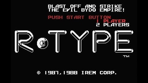 R-Type (MSX) - IREM 1988 - Gameplay All Stages Completed