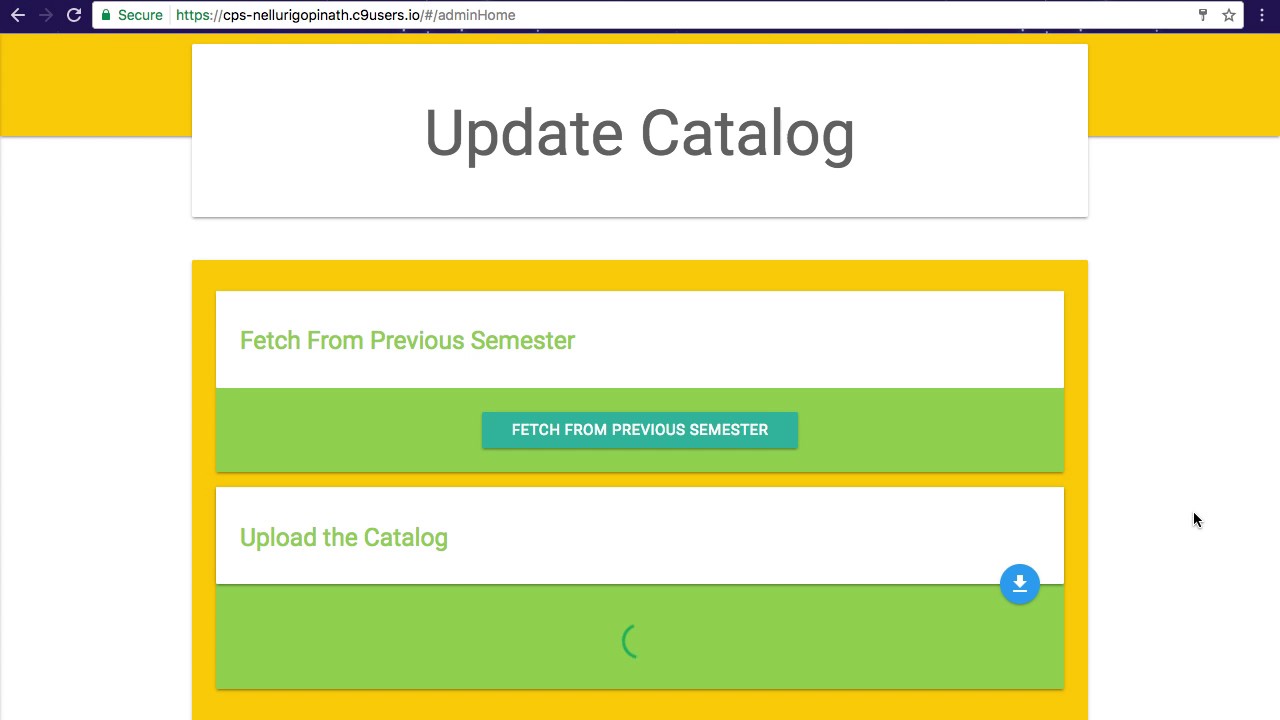 Course catalog mit. Update admin