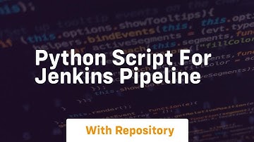 python script for jenkins pipeline