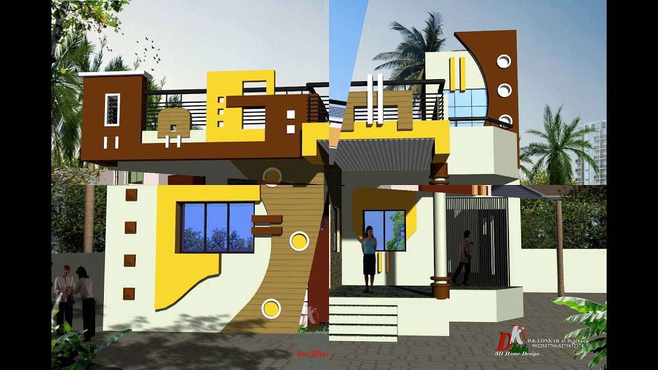 Indian Style Single Floor House Designs