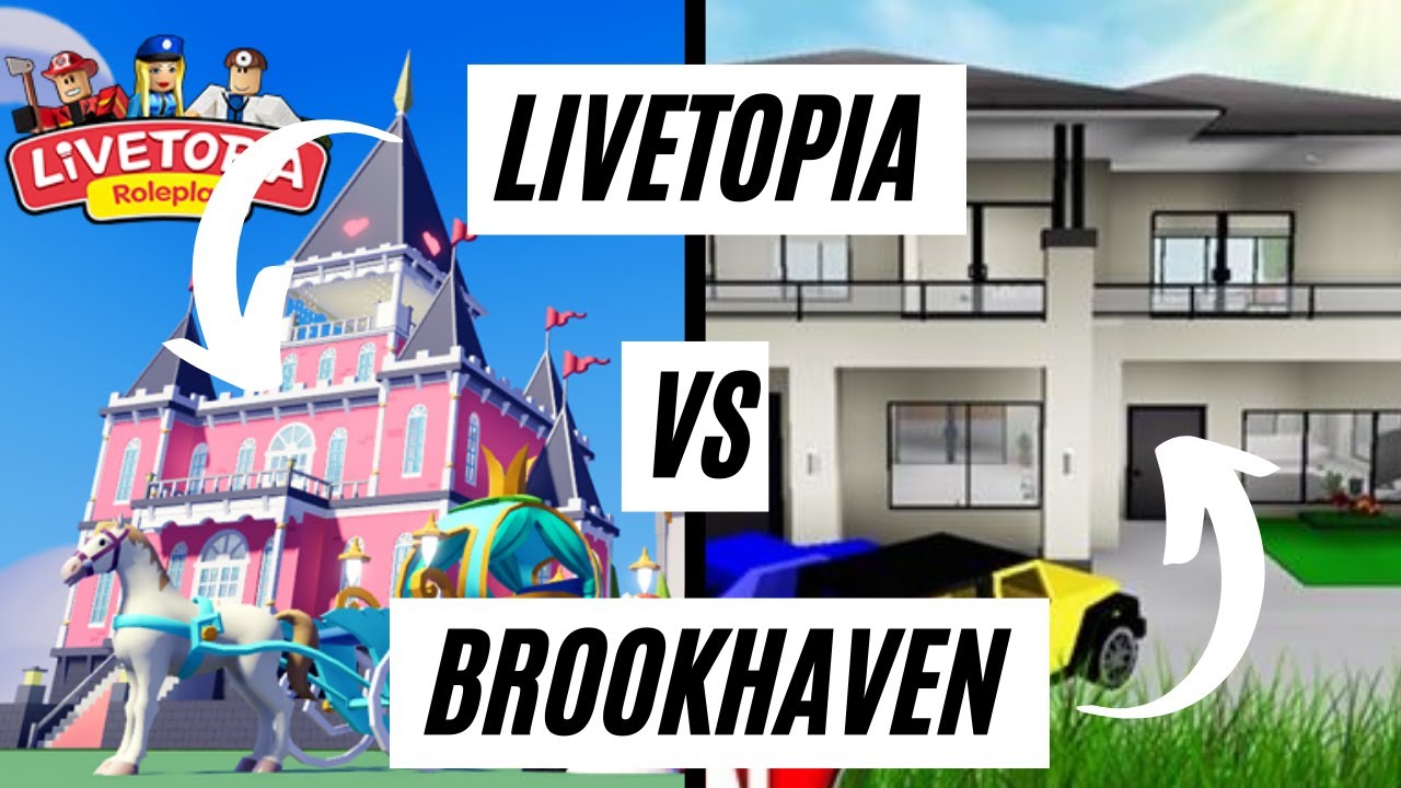 QUAL JOGO É MELHOR BROOKHAVEN RP OU LIVETOPIA ROLEPLAY ROBLOX ? 