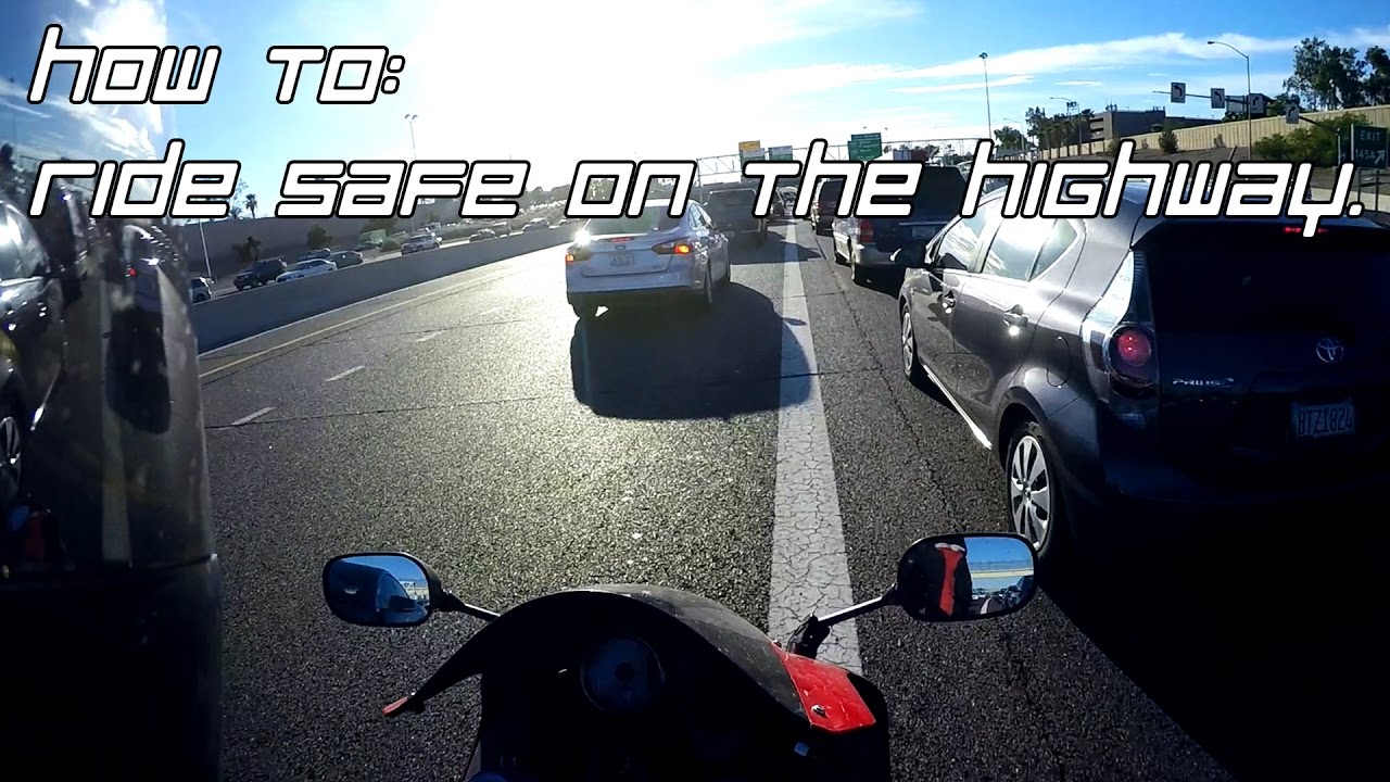 How to ride a motorcycle safely on the highway. YouTube