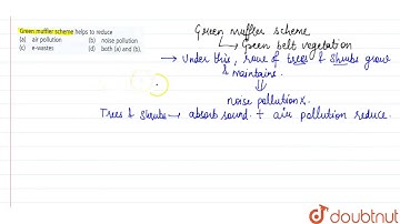 Green muffler scheme helps to reduce