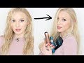 How I do my curly volume 'blowdry' with straighteners | Hair Routine Part 2