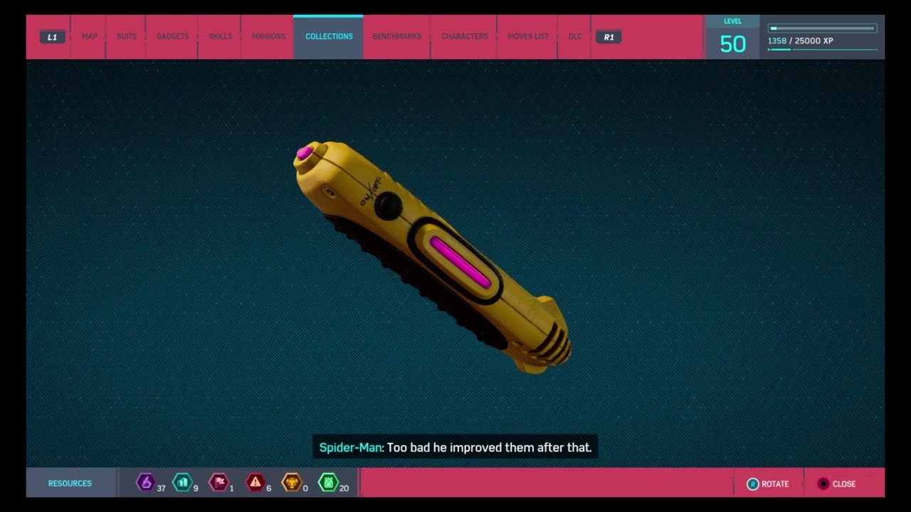 SpiderMan (PS4) All Backpack Items YouTube