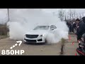 CTS V, Hellcat, and ZL1 Burnout - Sinister Car Meet 2017