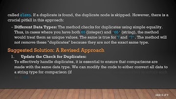 Removing Duplicates From an Unsorted Linked List in Python: Here