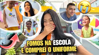 MEU FILHO VAI PRA ESCOLA!! 😭😱 COMPRAMOS O UNIFORME *olha como ficou*