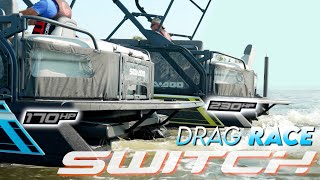 SEADOO SWITCH DRAG RACE | 21' 230hp vs 18' 170hp