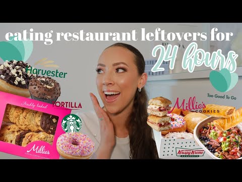 ONLY EATING RESTAURANT LEFTOVERS FOR 24 HOURS | TOO GOOD TO GO APP | CHERRYZ HAUL & DISCOUNT CODE