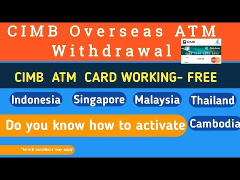 #cimb #clicks overseas activation CIMB Clicks - ATM Card setting