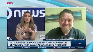 Claudio Orrego en #DNEWS sobre el acuerdo para remodelar el eje principal en Santiago