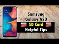 Samsung Galaxy A20 SD Card Helpful Tips |  How to put memory card in samsung a20 | H2TechVideos