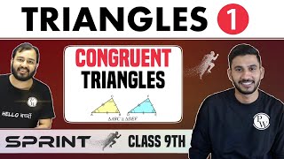 Triangles 01 | Congruent Triangles | Class 9 | NCERT | Sprint