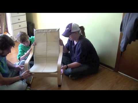 Ikea Childrens Poang Chair Timelapse Youtube