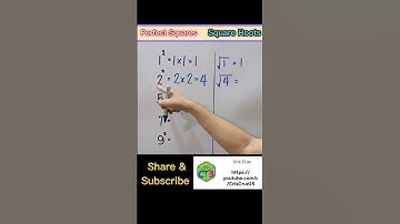 Perfect Squares and Square Roots #maths #mathtricks #shorts #squareroot #perfectsquare