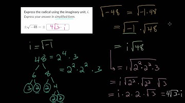 Simplify Roots of Negative Numbers: Practice