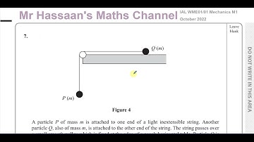 WME01/01, IAL (Edexcel), M1, October 2022, Q7, Connected Particles, Friction