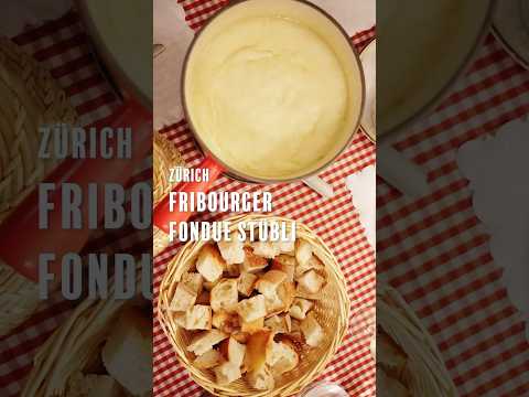 Moitié Moitié Fondue At Fribourger Fondue Stübli In Zürich Switzerland 