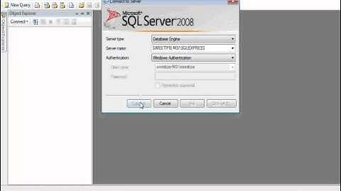 DBMS Tutorial: How to attach database in MySQL Server 2008