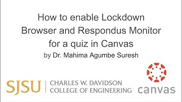 How to enable Lockdown Browser and Respondus Monitor for a quiz in Canvas