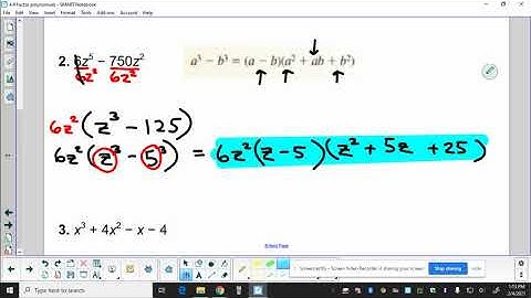 4.4: Polynomial factoring lesson