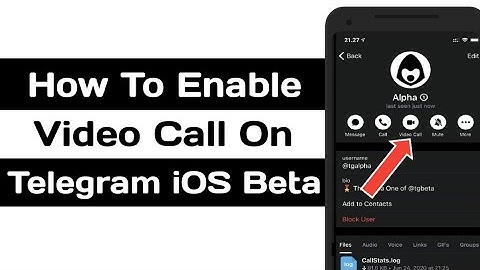 How To Enable Video Call on Telegram Beta for iOS
