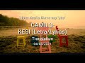 Camilo-kesi(letra/lyrics) English and Spanish