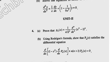 BSc 3rd Sem Maths Special Function & Integral Transform Question Paper