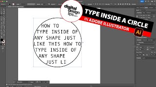 How to Type Inside a Circle in Illustrator (Not Around It)