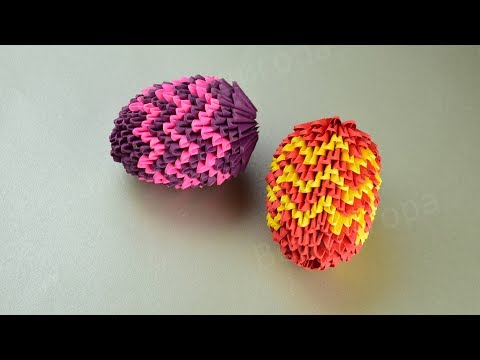 Модульное оригами яйцо пасхальное видео