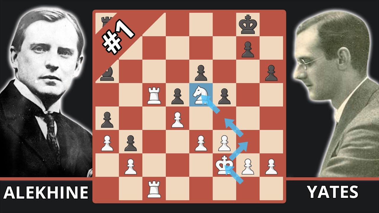 Alekhine Explains His Greatest Positional Masterpiece - Best Of The 20s -  Alekhine vs. Yates, 1922 