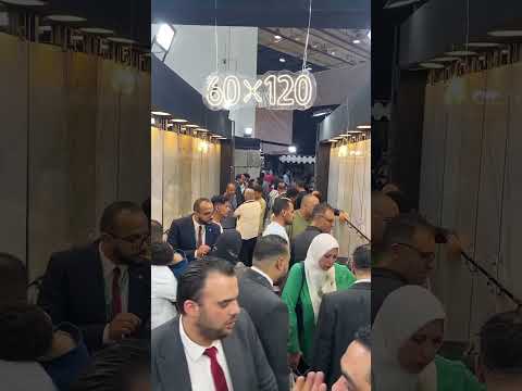 جناح السلاب في معرض سيراميكا ماركت بمركز القاهرة الدولى للمؤتمرات