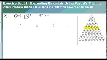 Lesson 9 6   Binomial Expansion using Pascals Triangle