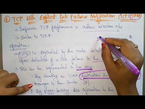 Video transport layer protocols | TCP-ELFN | Adhoc wireless... - youtube