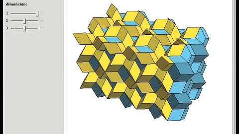 Space Filling with Two Kinds of Polyhedra