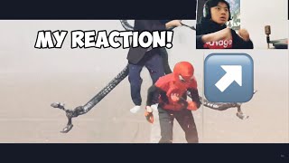 FIRST VIDEO! Reaction to My SPIDER-MAN NO WAY HOME TRAILER (Parody) | Frontline Reactions
