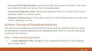 Resolving the Django Migration Error: A Step-by-Step Guide to Fixing Your Migrations