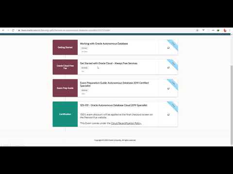 FREE Online Learning and Certifications for Oracle