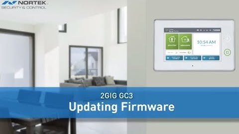 2GIG GC3: Updating Firmware