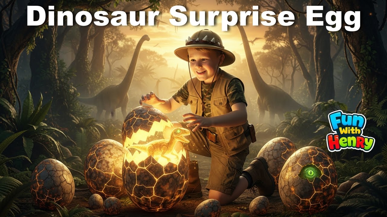 Dinosaur Surprise Egg.. | Fun With Henry