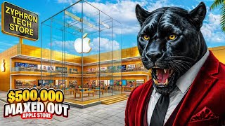 SPENDING $500,000 to MAX OUT The APPLE STORE! Mall Simulator #6