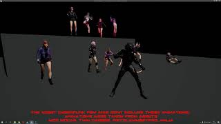 cyberpunk fem a1a2 with animations from unreal 4 marketplace,
