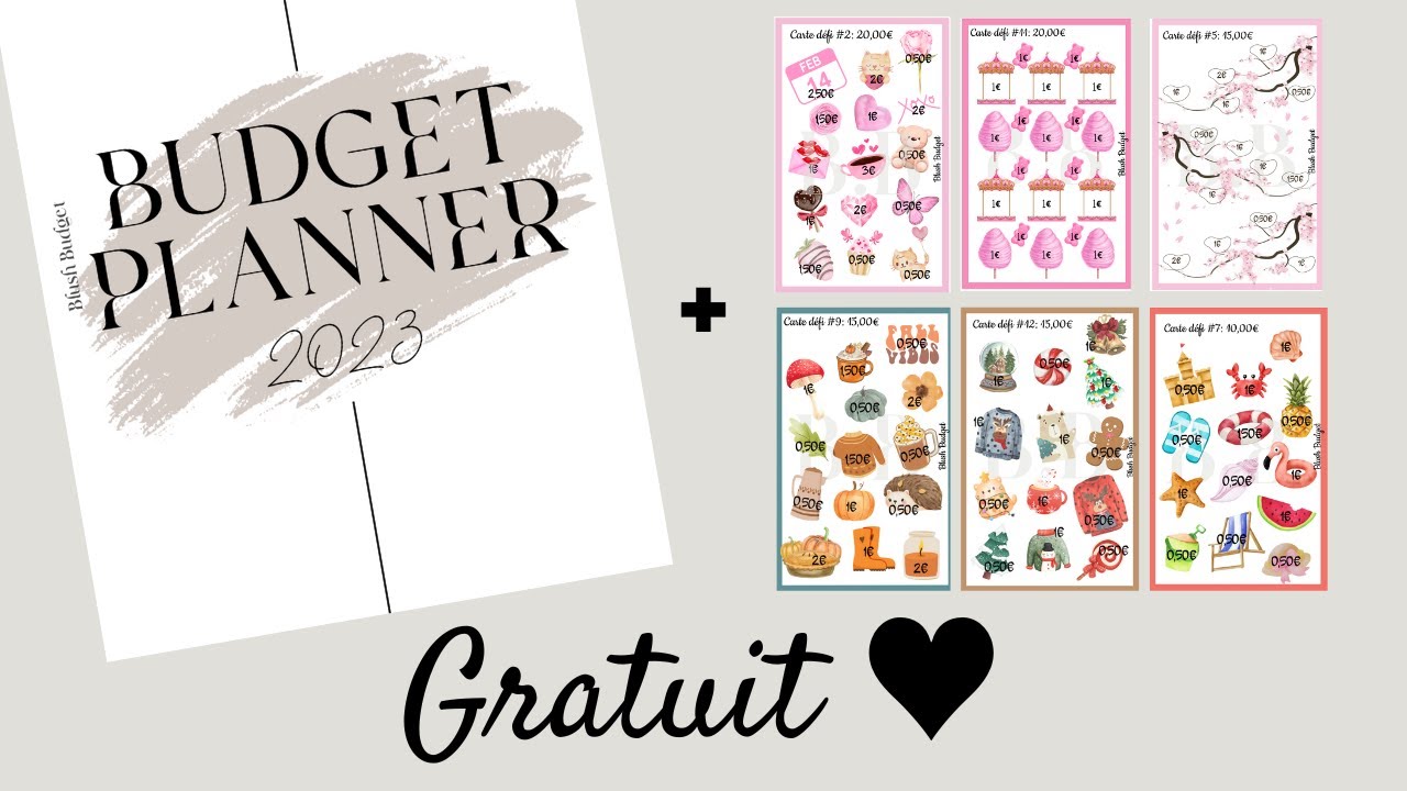 Budget Planner 2023 : je vous présente mon nouvel outil et 12 mini défis petit budget ♥