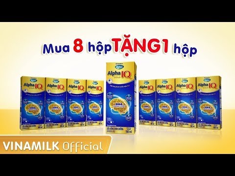 Khuyến mãi HẤP DẪN - Mua 8 tặng 1 hộp Sữa bột pha sẵn DIELAC ALPHA GOLD IQ