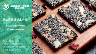 Soft Sesame Candy Bar Making Machine/Sesame candy bar cutting machine#machine