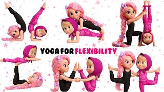 Yoga for kids: fun and relaxing exercises for health and physical fitness.