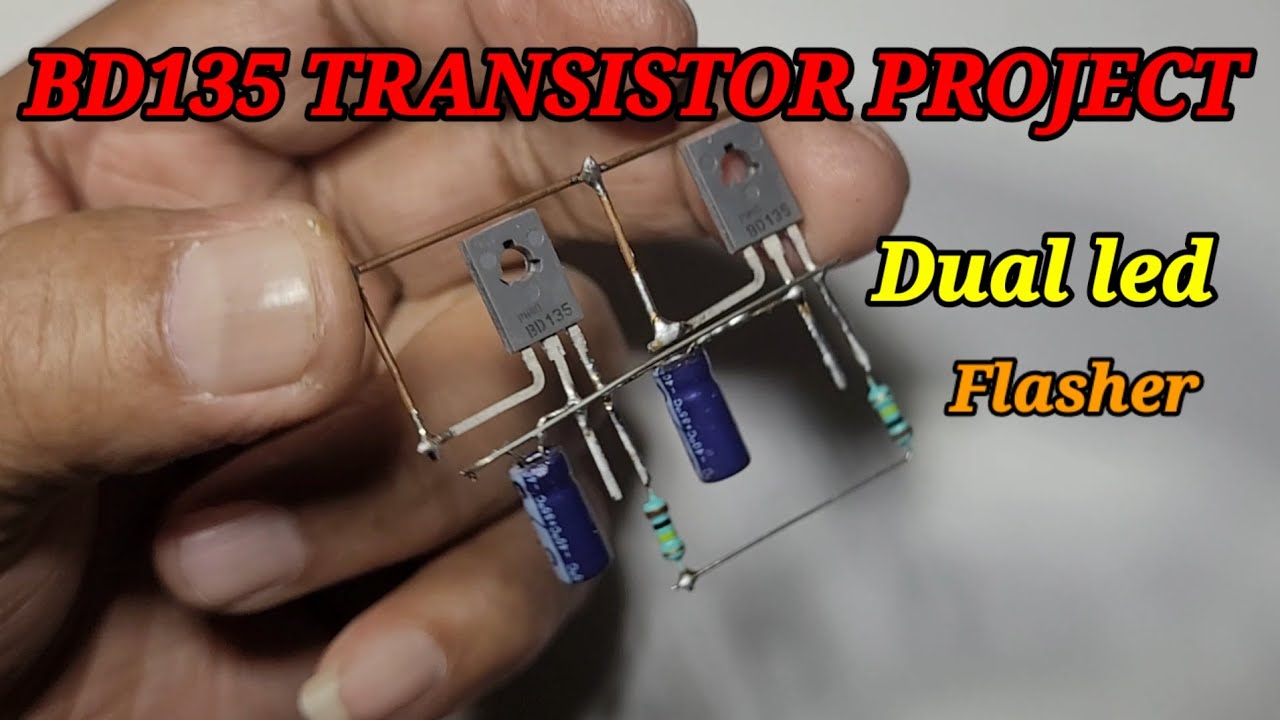 Superb Led Flasher Using BD135 Transistor |#ledlight |@shakti tech ...
