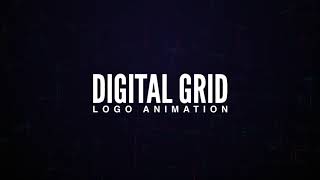 After Effects Template - Digital Grid Logo Animation