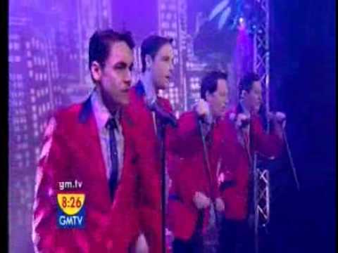Cast of Jersey Boys London on GMTV 20/03/08